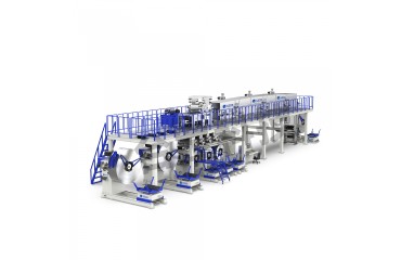 非晶鐵芯矽鋼帶材塗布（bù）機光柱膜鍍鋁膜金屬箔材濕法塗布（bù）複合機