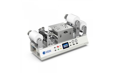 小型卷對卷塗（tú）布複合機逗號刮刀狹縫微凹浸塗多種塗布方（fāng）式